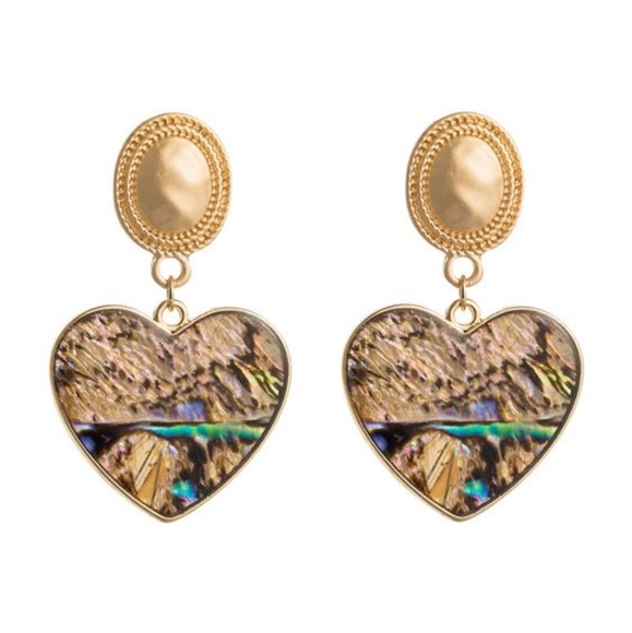 Heart vintage earrings - Picture 2 of 3